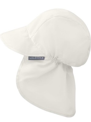 Baby Schirmmütze UV 80+ mit Nackenschutz - Sonnenhut mit UV-Schutz Größe 43-45