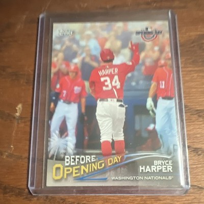 Topps 2018 Opening Day Bryce Harper Nationals Before Opening Day Insert #BOD-BH
