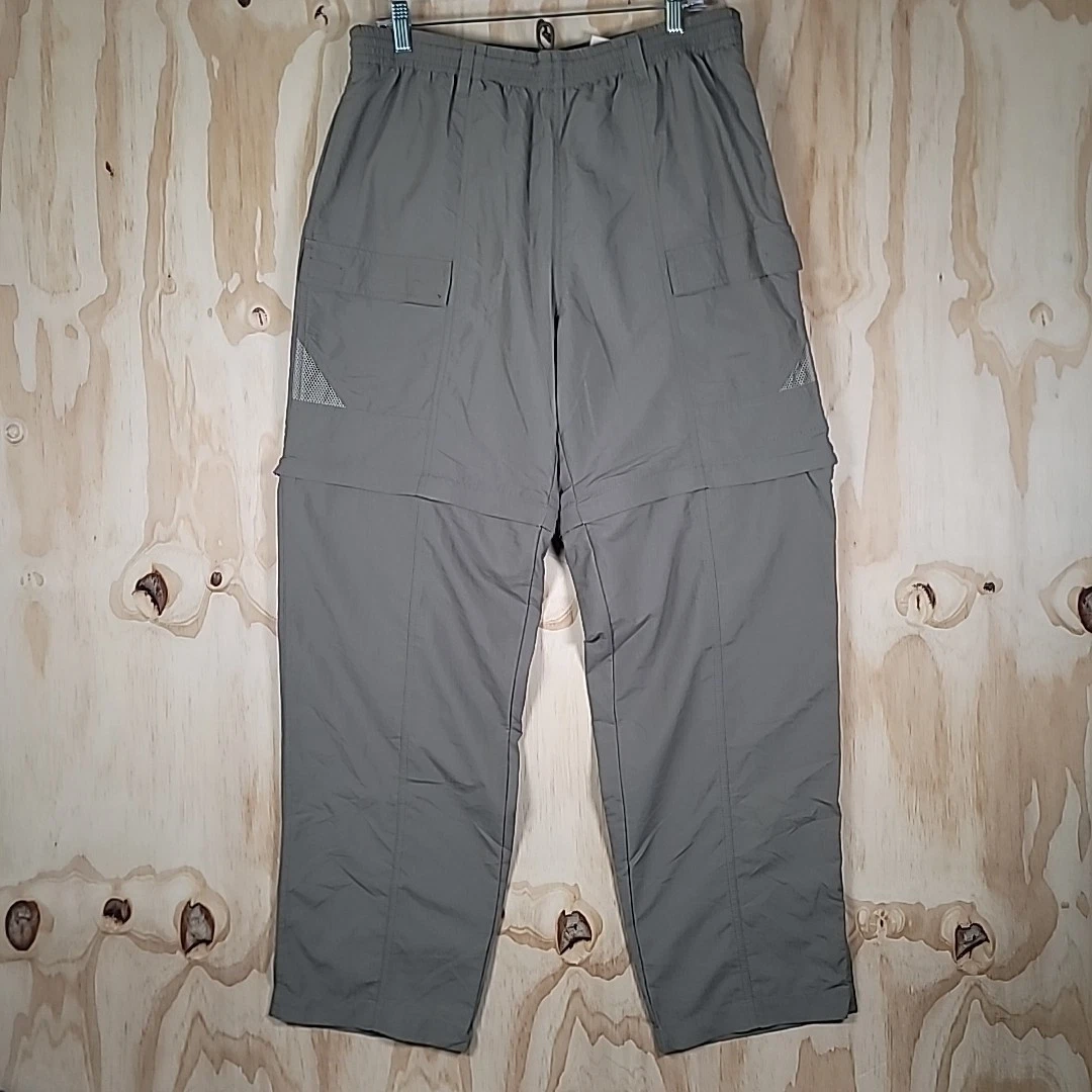 Columbia PFG Pants Mens Medium Omnishade Convertible Nylon Blend Beige Outdoor