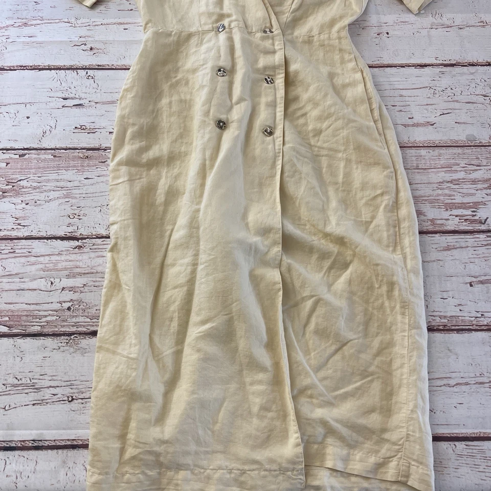 Maxi cabaña vintage de mezcla de lino Sisley talla mínima 30 para mujer hecha en Italia Foto 2 de 4