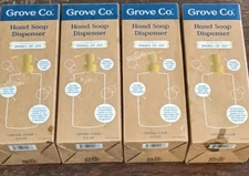 4 Lot Grove Co. Hand Soap Dispenser Limited  Sparks Of Joy Crystal Clear 13.5Oz
