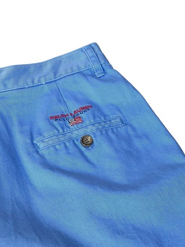 Vintage Ralph Lauren Polo Sport High Rise Shorts Pleated Bermuda Size 8 Blue NEW - Picture 5 of 6