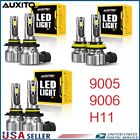 Auxito Combo 9005+9006+H11 Led Headlight High Low Beam Fog Light White Canbu Auc