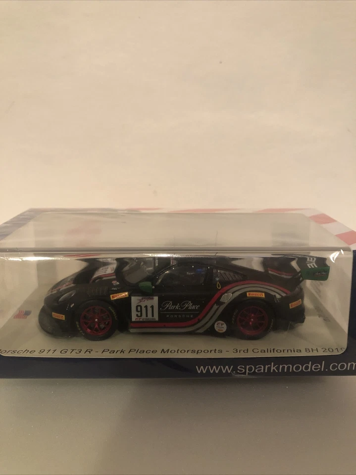 Porsche Spark 911 GT3 R Park Pl. Motorsports, CA 8 hours 2019 1:43 Diecast - Image 4 of 4