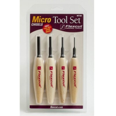 FLEXCUT MT100 MICRO TOOL SET CHISELS     NEW