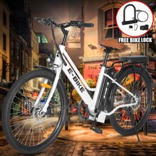 26" Electric Mountain Bike Fat Tire E Bicycle w 500W Motor 36V eBike