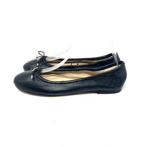 Sam Edelman Black Leather Felicia Flats Women's Size 7 | eBay