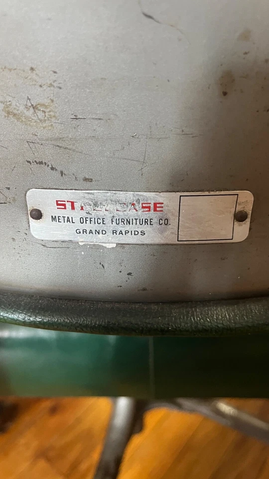 винтажный стальной корпус MCM прокатки задача стул антикварная мебель - Изображение 3 из 4