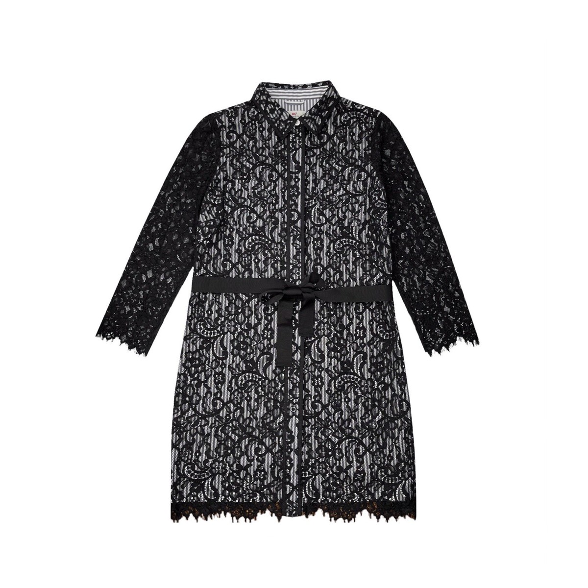 VINEYARD VINES Women's Lace Hadley Striped L/S Dress Retail: $228 (NWT)