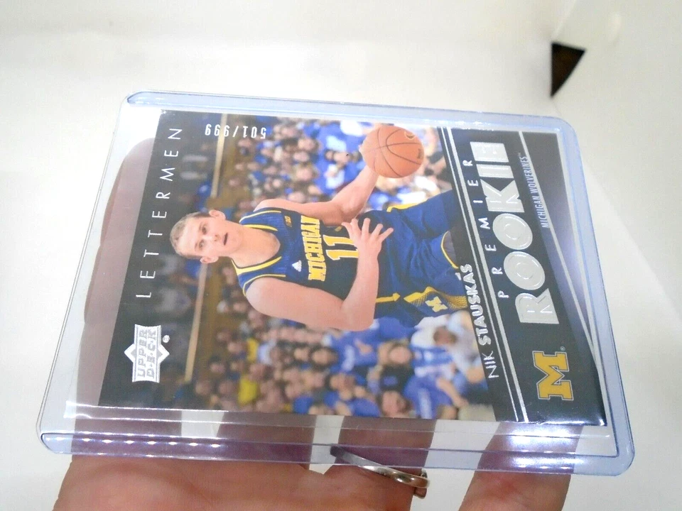 2014-15 UPPER DECK LETTERMEN PREMIER ROOKIE #72 NIK STAUSKAS RC /999 - Image 3 of 4
