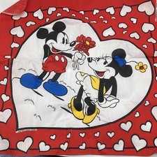 Woronowicz Disney Bandana Classic Mickey Minnie Mouse Hearts USA