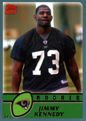 Jimmy Kennedy Rookie DT - Topps 2003 #338 Rams Football Card Ex