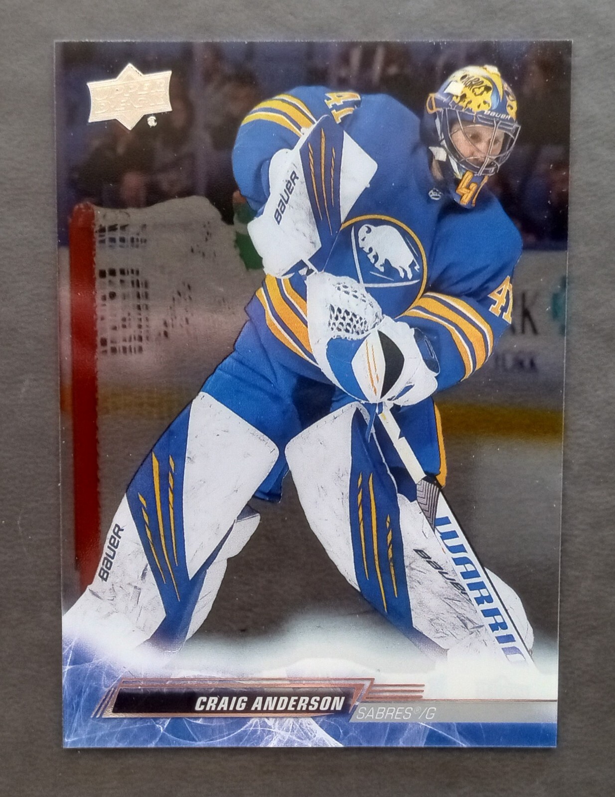 Craig Anderson Clear Cut 2022-23 Upper Deck Series 2 Parallel #277 Mint