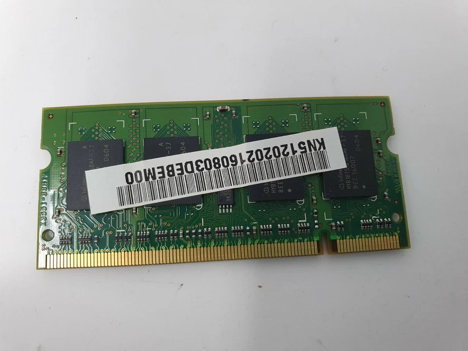 Acer Aspire 5620 RAM Memory 512MB DDR2 PC2-4200S Infineon HYS64T64020HDL Genuine - Image 4 of 4