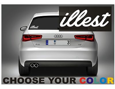 illlest JDM Decal Stickers, CHOOSE YOUR COLOR