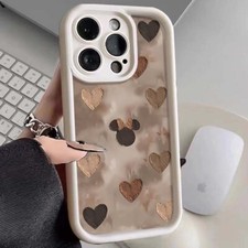Case For iPhone 16 Pro Max 15 14 13 12 11 X XR XS Cute Love Pattern Phone Cover