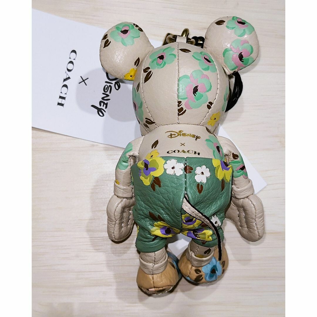 Disney 100 x COACH Mickey Mouse Floral Bag Charm Limited