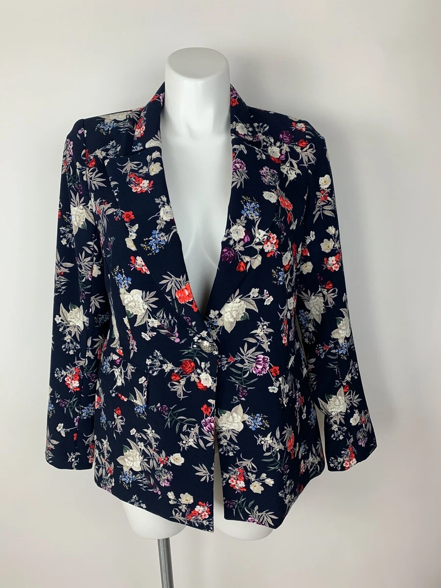 Lane bryant floral best sale blazer