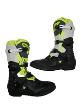 Alpinestars Tech 3 Boots - Blk/Cool Grey/Ylw/Fluo- US Sz 16 - 2013018-1055-16