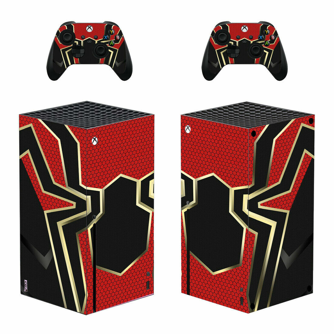 Xbox Series X Console Controllers Skins Sticker Wrap Decals Iron Spiderman Icon-image