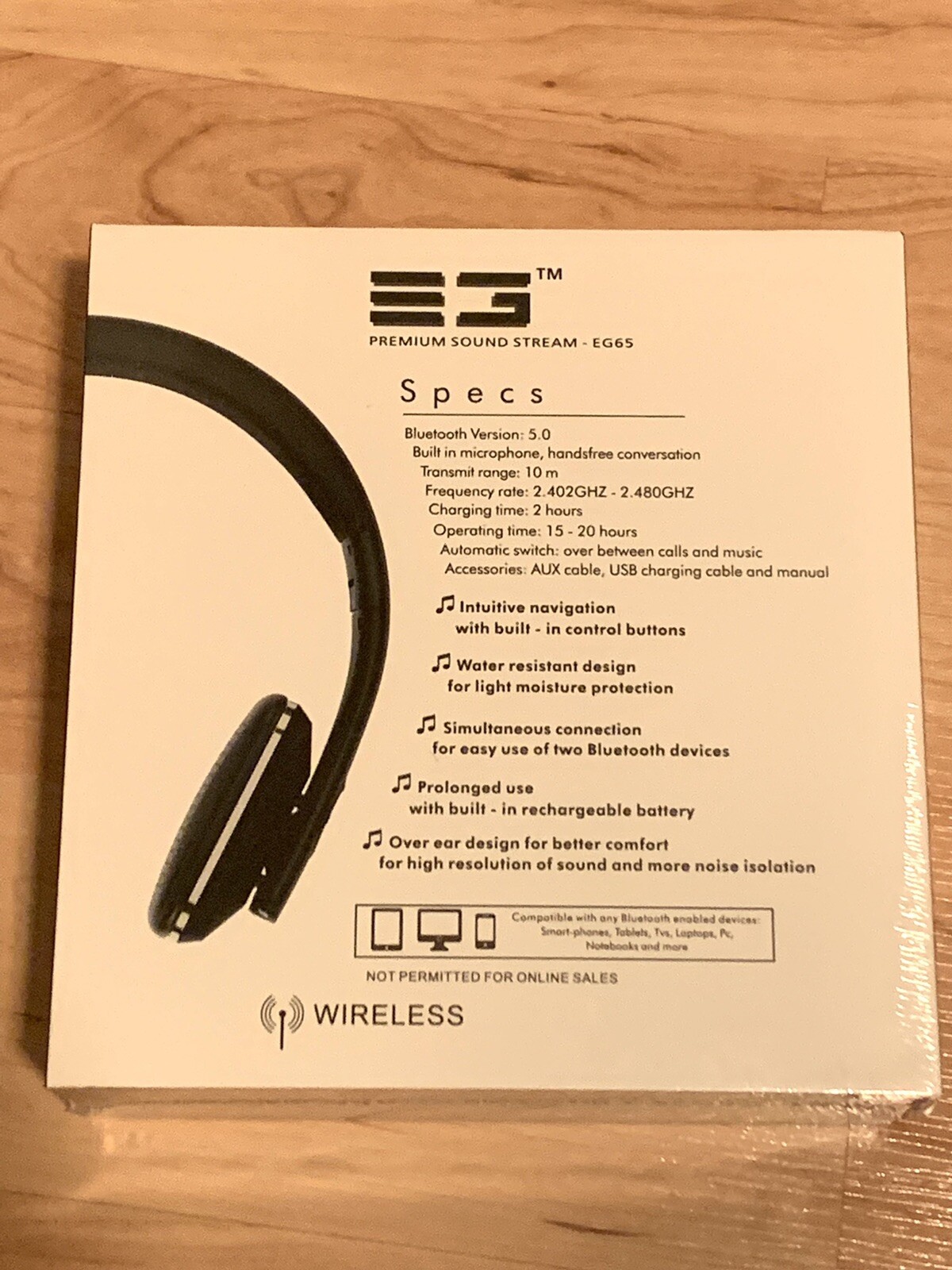 EG65 Wireless Bluetooth Headphones eBay