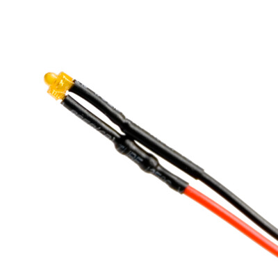 20 Stück Verkabelte Dioden LED pre Wired Orange Diffus Gefärbt 24V 1.8mm