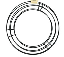 Round 8 Inch Metal Floral Wire Wreath Frame for EVENTS Decorations, BULK 2 PACK