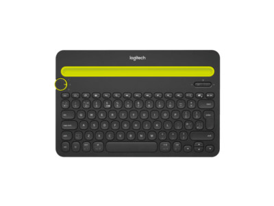 Logitech K480 Bluetooth Multi-Device Tastatur UK Layout getestet Telefonständer