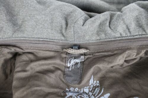 Gipsy Genuine Distressed Brown Leather Jacket Zip Out Sweatshirt Hood 3XL - Picture 9 of 12