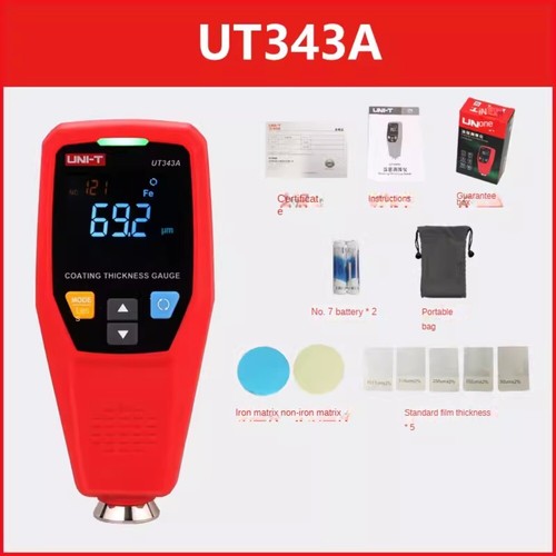 UT343D Schichtdickenmessgerät 0–1250 µm – Für Lack, Farben, Automobil Und Industrie
