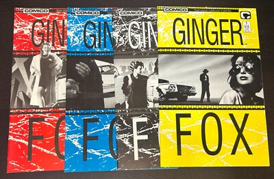 GINGER FOX #1-4 (Comico Comics 1988) -- #1 2 3 4 -- FULL Set -- High Grade