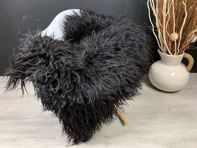 CLEARANCE!!!  Curly Icelandic Sheepskin Rug Genuine Fur Throw Pet Bed Seat Cover