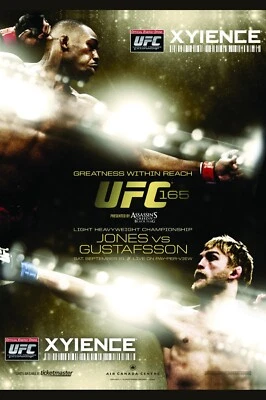 UFC 165 Fight Poster 11x17 Inches - Jon Jones vs Alexander Gustafsson | NEW