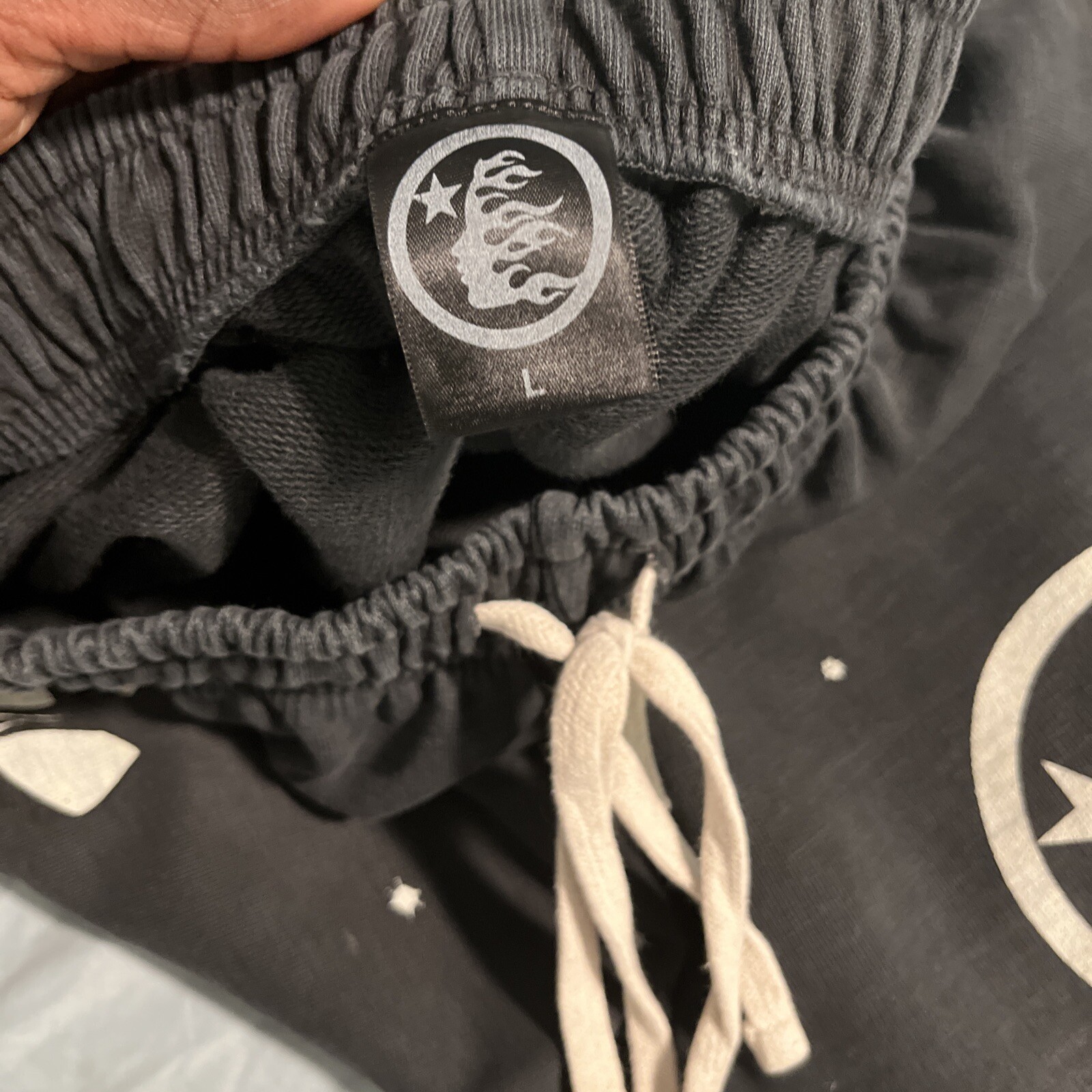 Hellstar Studios Racer Flare Black Sweatpants Aut… - image 7