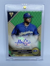 Lewis Brinson 2017 Topps Triple Threads Certified Auto Autograph Signature /50