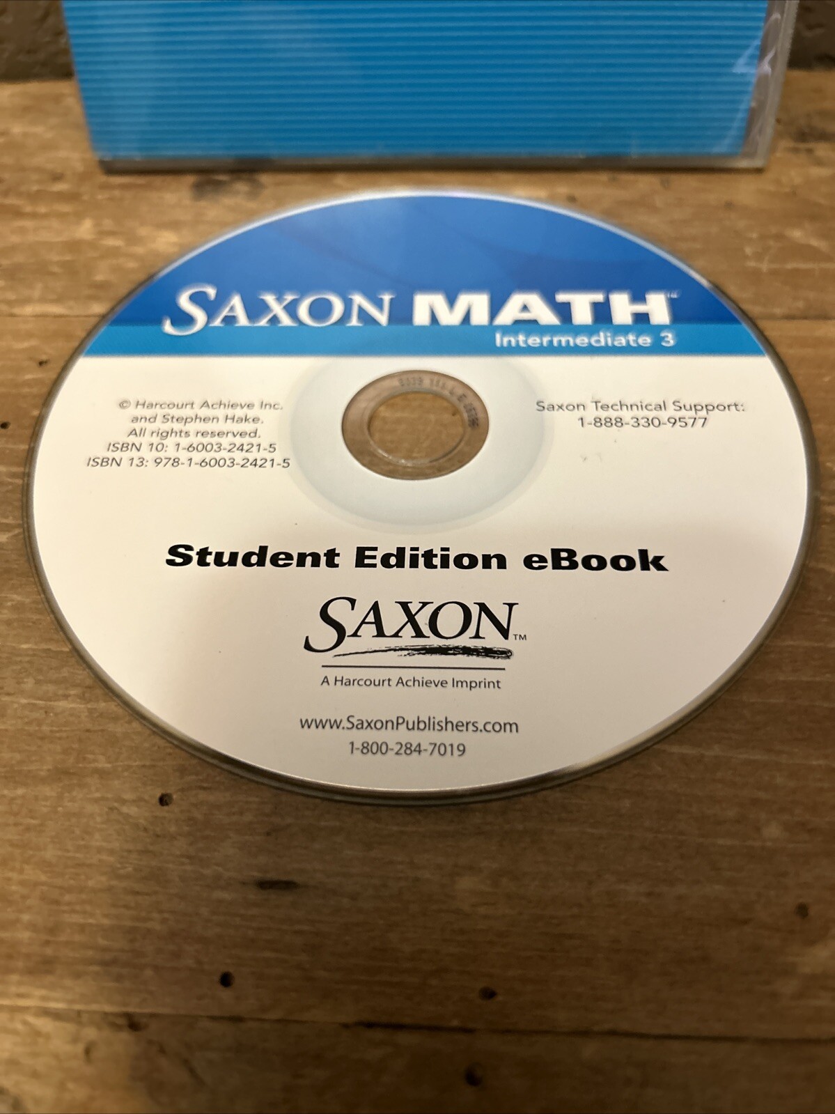 Speed Math Cd Rom Saxon Math Intermediate 3 Test and Practice Genarator CD-ROM with ...