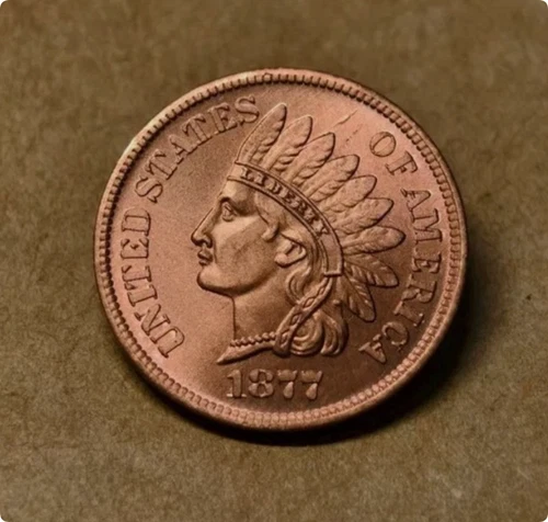 1877 Indian Head Penny Extremely Fine As shown in the figure