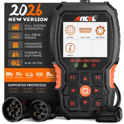ANCEL HD601 Heavy Duty Truck Scanner Diagnostic Tool Code Reader Reset DPF ABS