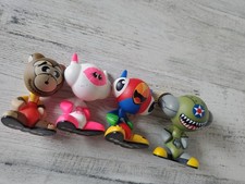 U.B. Funkeys Lot of 4 Collectible Figures Bear Pink Parrot Green Shark