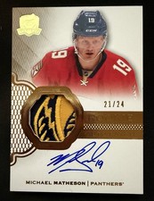 2016-17 UD The Cup Gold #136 Michael Matheson Rookie Patch Auto RC sick! /24