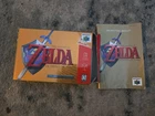 Zelda Ocarina of Time N64 BOX & MANUAL ONLY Collector's Edition Original