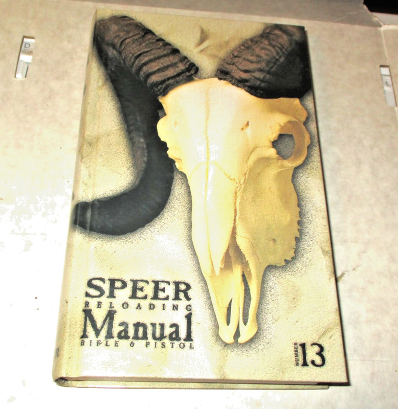 SPEER RELOADING MANUAL NUMBER 13