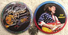 Ted Nugent PIN BUTTON SET American Patriot Stars Stripes USA Flag July 4th 250th