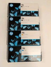 FOUR (4) Brand New OEM HP 746 300-ml DesignJet Z6 Z9 Ink Cartridges (SEP 2028)