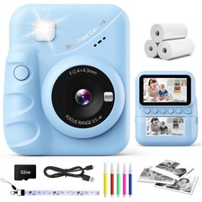 Instant Print, 3.0'' Screen 48MP Photo Instant for with 32GB Card, 1080P HD D...