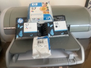 HP Deskjet 5150 Inkjet Printer with HP56 HP57 Cartridges Bundle 