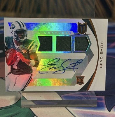 Geno Smith Rookie Patch Auto /199 ,3 Patch Relic RC (EVENT-WORN), 2013 , MINT