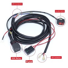 Wiring Diagram For Work Light Headlight Harness Direct Plug-in Connectors
