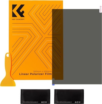 K&F CONCEPT Polarisationsfolie 300*200*0,21mm linear 90 Grad polfilter Folie