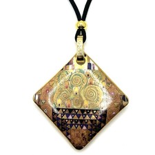Collar Colgante GUSTAV KLIMT Árbol de la Vida Stoclet Friso Art Nouveau de Goebel